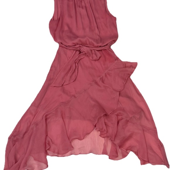 CeCe Dresses & Skirts - CeCe Rose Pink Sleeveless Tie-Waist Midi Dress Summer Size 4